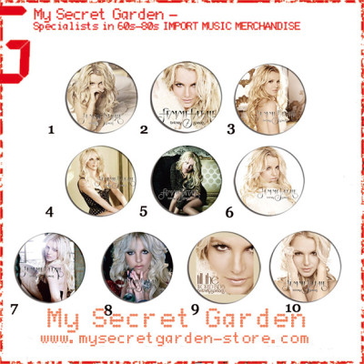 Britney Spears - Femme Fatale Pinback Button Badge Set 1a or 1b ( or Hair Ties / 4.4 cm Badge / Magnet / Keychain Set )